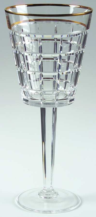 Monaco Gold Water Goblet by Ralph Lauren Crystal-1