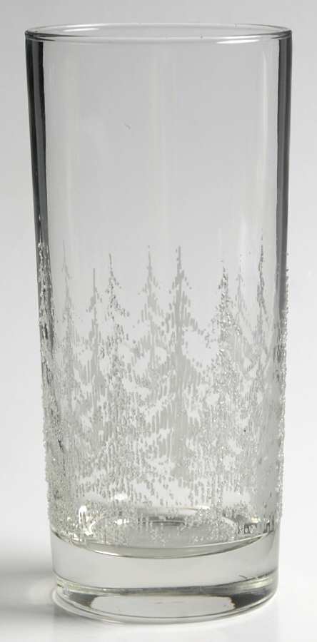 Frosty Pines 14 Oz Flat Tumbler by Libbey Glass Company-1