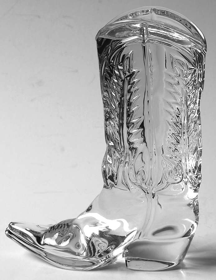 Animals & Figurines Cowboy Boot Paperweight by Ralph Lauren Crystal-1