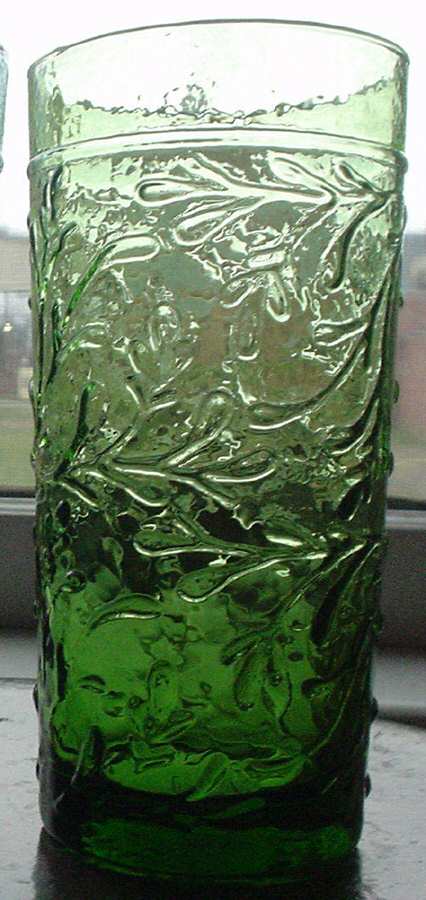Garden Vine Citrus Green Cooler by Libbey Glass Company-1