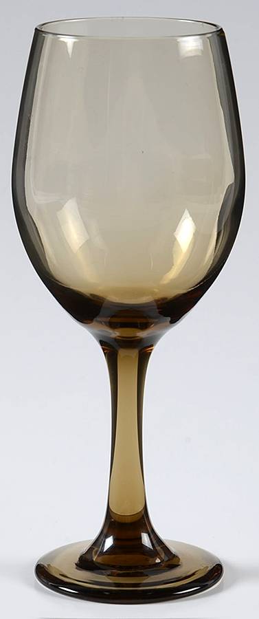 LRS60 Brown Water Goblet by Libbey Glass Company-1
