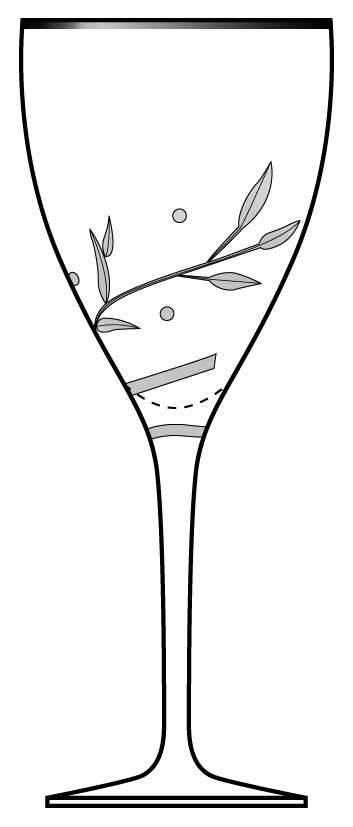 Opal Innocence Platinum Water Goblet by Lenox-1
