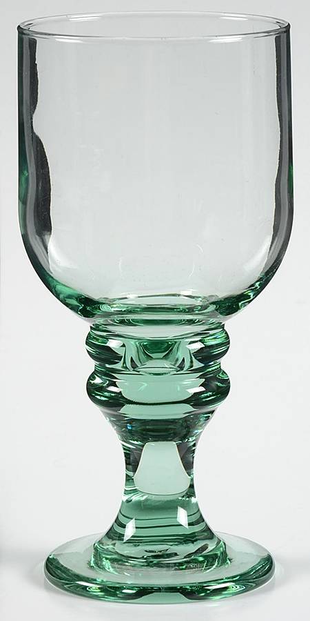 Parkside Green Water Goblet by Libbey Glass Company-1