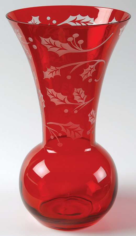 Holly Christmas 10" Flower Vase by Lenox-1