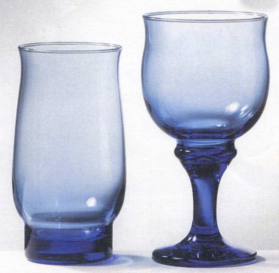 Clarion Mediterranean Blue Cooler by Libbey Glass Company-1