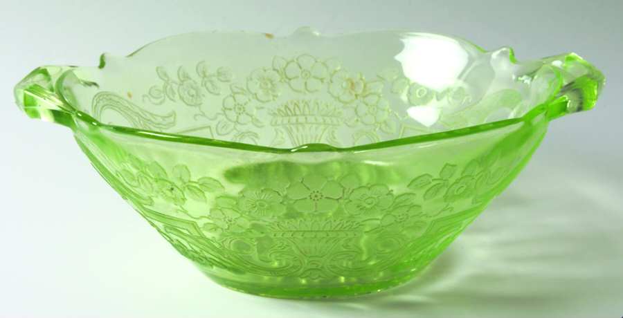 Debbra Green 9" Handled Bowl by Lancaster-1