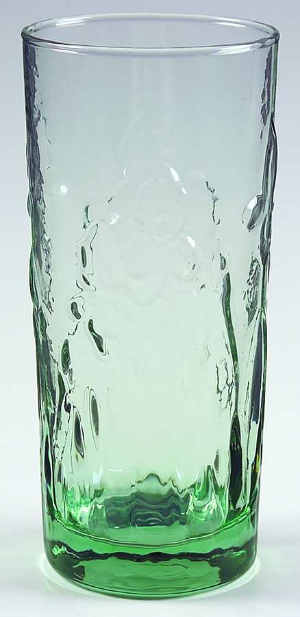 Iris Spanish Green 16 Oz Flat Tumbler by Libbey Glass Company-1