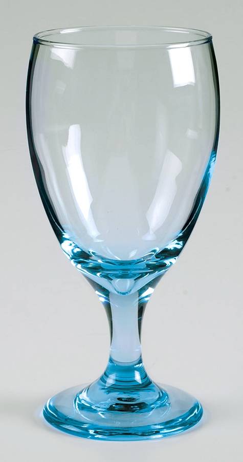 Classic Aqua Water Goblet by Libbey Glass Company-1