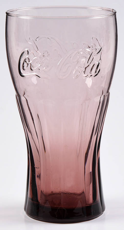 Coca Cola (Green, Clear and Amethyst) 16 Oz Flat Tumbler by Libbey Glass Company-1