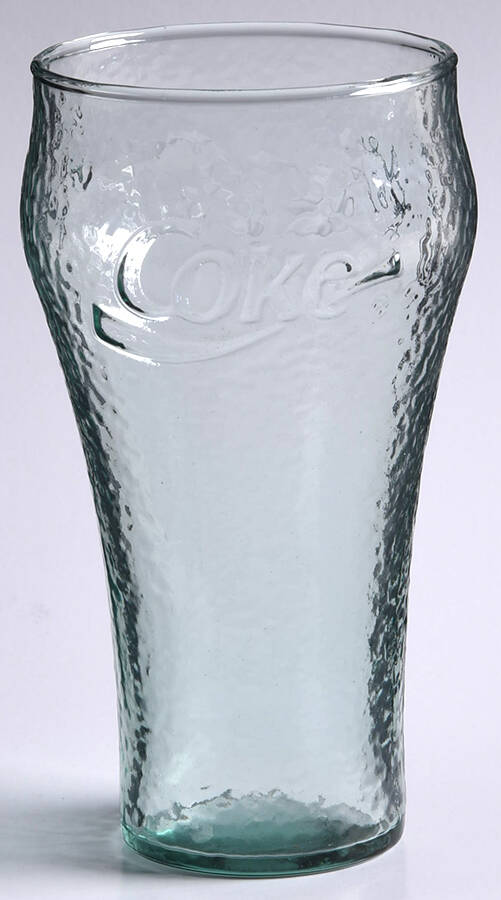 Coca Cola (Green, Clear and Amethyst) 16 Oz Flat Tumbler by Libbey Glass Company-1