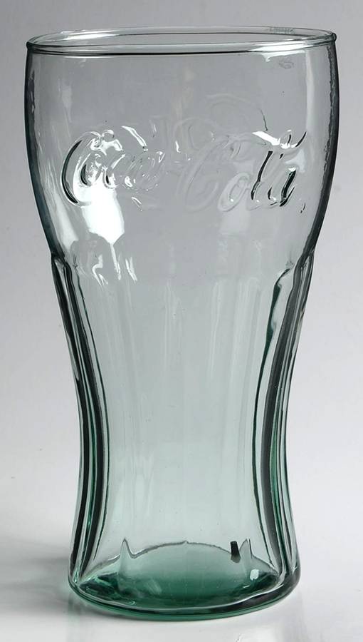 Coca Cola (Green, Clear and Amethyst) 32 Oz Flat Tumbler by Libbey Glass Company-1