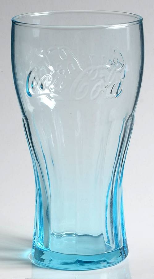 Coca Cola (Green, Clear and Amethyst) 16 Oz Flat Tumbler by Libbey Glass Company-1