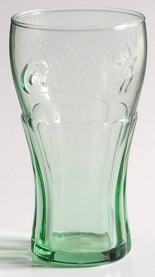 Coca Cola (Green, Clear and Amethyst) 6 Oz Flat Tumbler by Libbey Glass Company-1