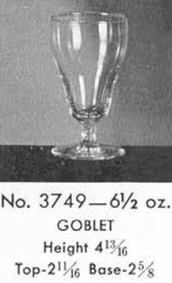 Empire Water Goblet by Libbey Glass Company-1