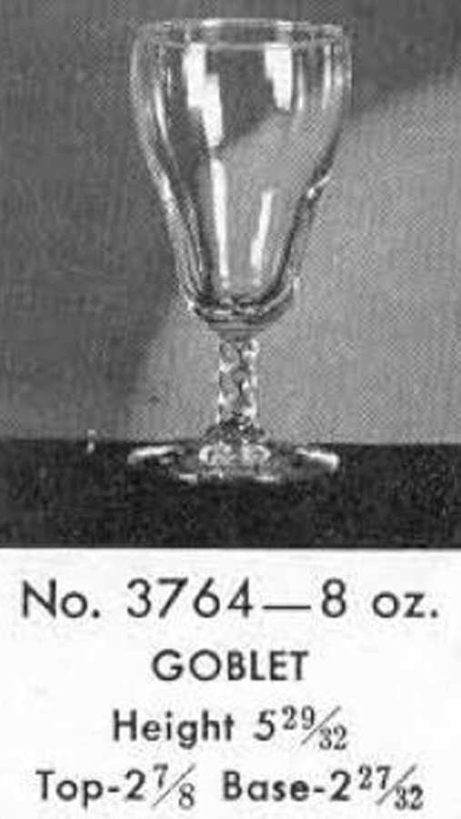 Empire Water Goblet by Libbey Glass Company-1