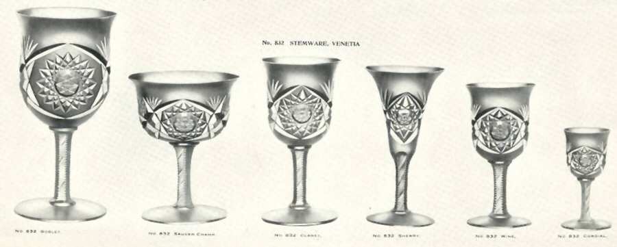 Venetia Water Goblet by Libbey Glass Company-1