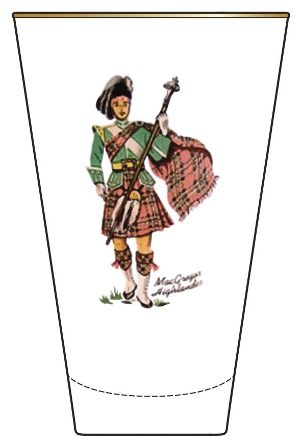 Highlanders Flat Tumbler by Libbey Glass Company-1