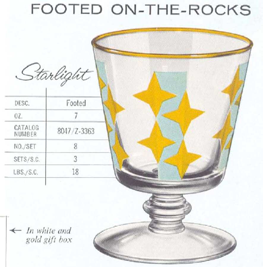 Starlight On the Rocks Glass by Libbey Glass Company-1
