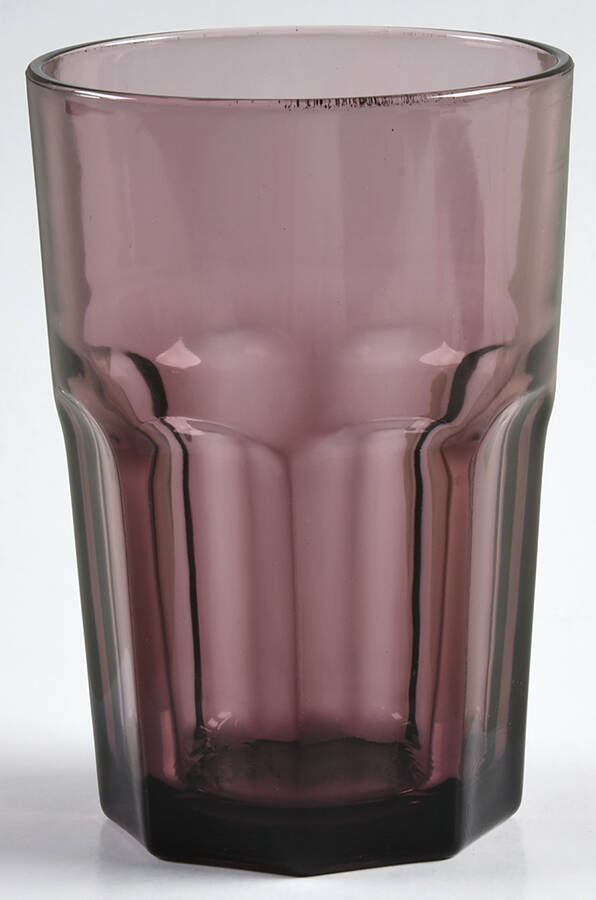 Gibraltar Violet (Dark Purple) 12 Oz Flat Tumbler by Libbey Glass Company-1