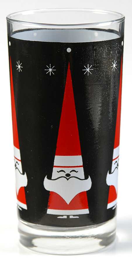 Tall Santa 12 Oz Flat Tumbler by Libbey Glass Company-1