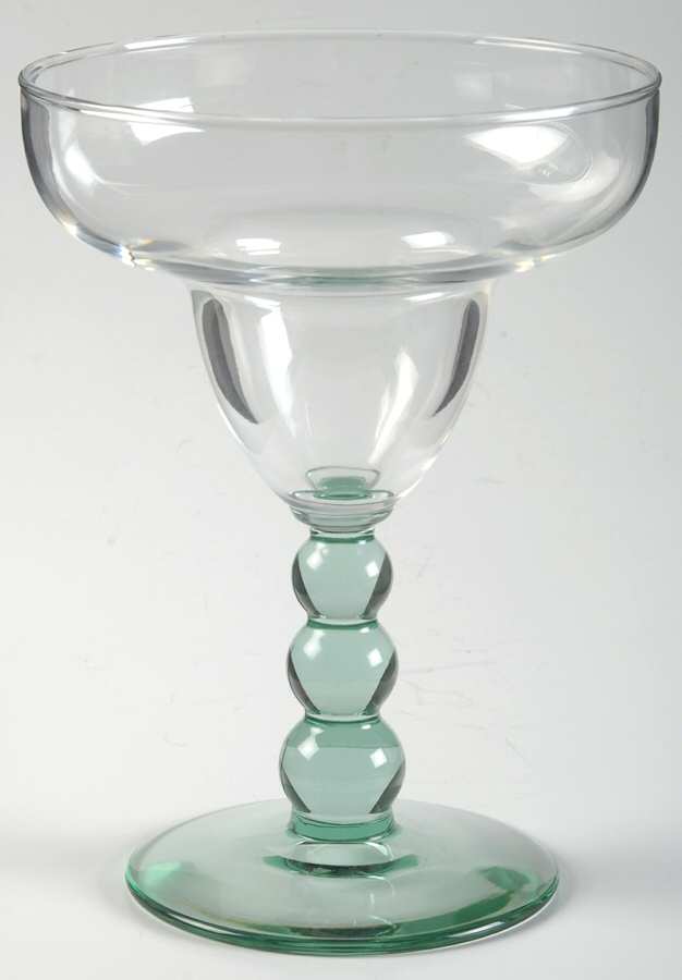 Metropolis Spanish Green Margarita Glass by Libbey Glass Company-1