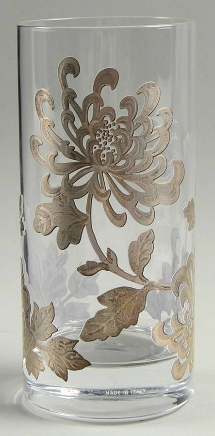 Painted Camellia Highball Glass by Lenox-1