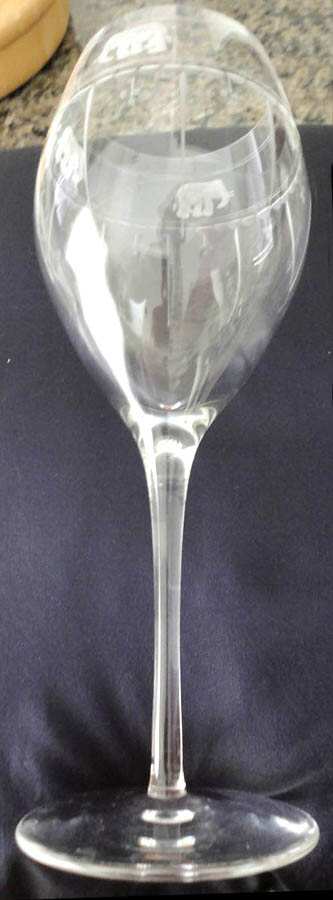 L8C1 Water Goblet by Lotus Crystal Co-1