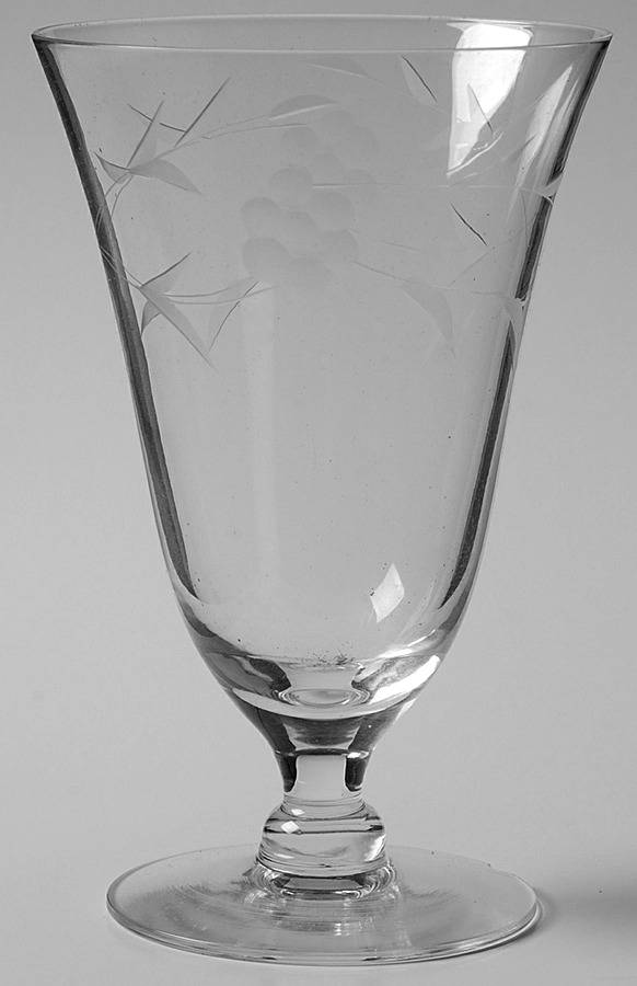 Cut A-116 12 Oz Footed Tumbler by Ludwik Glass Company-1