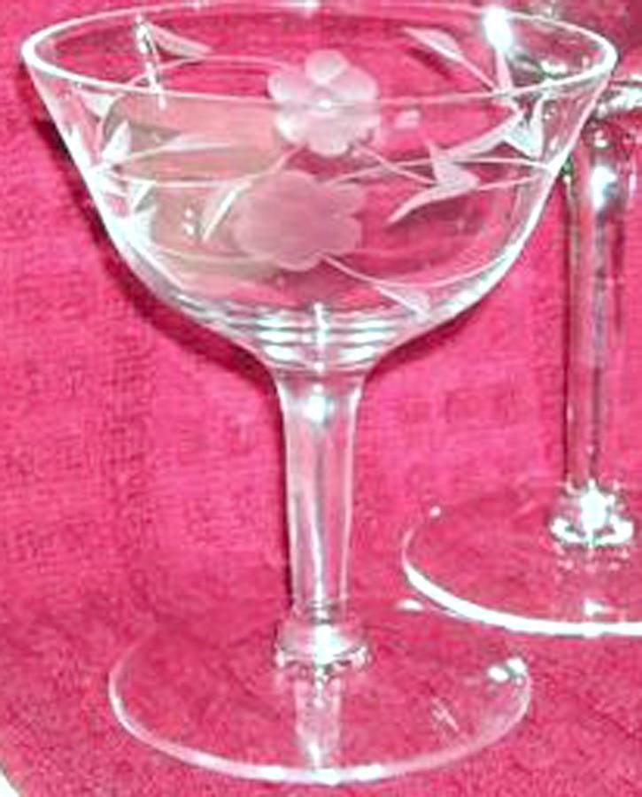 Cut A-116 Low Sherbet by Ludwik Glass Company-1