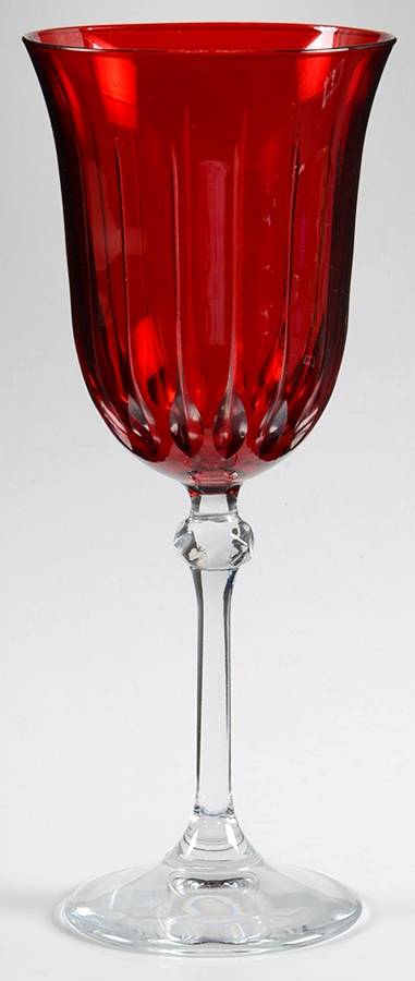 Brigitta Ruby Water Goblet by Le Sielle Crystal-1