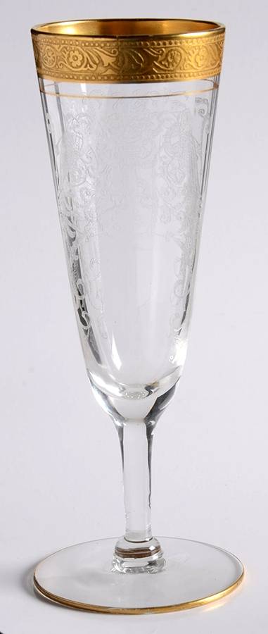 Bird of Paradise Minton (Gold) Fluted Champagne by Lippincott-1
