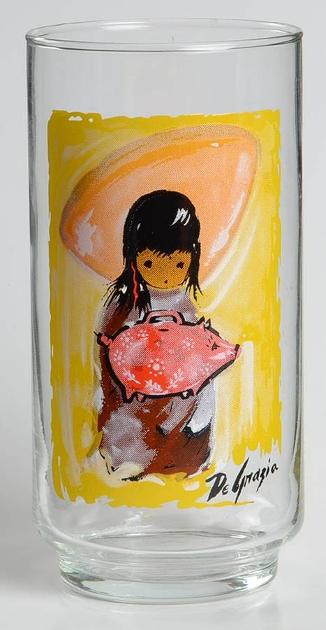 Children of the Southwest 14 Oz Flat Tumbler by Libbey Glass Company-1