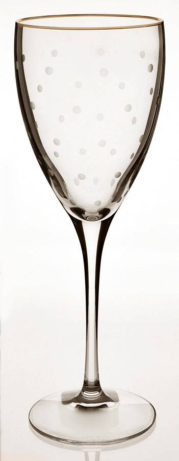 Larabee Dot Platinum Wine Glass by Lenox-1