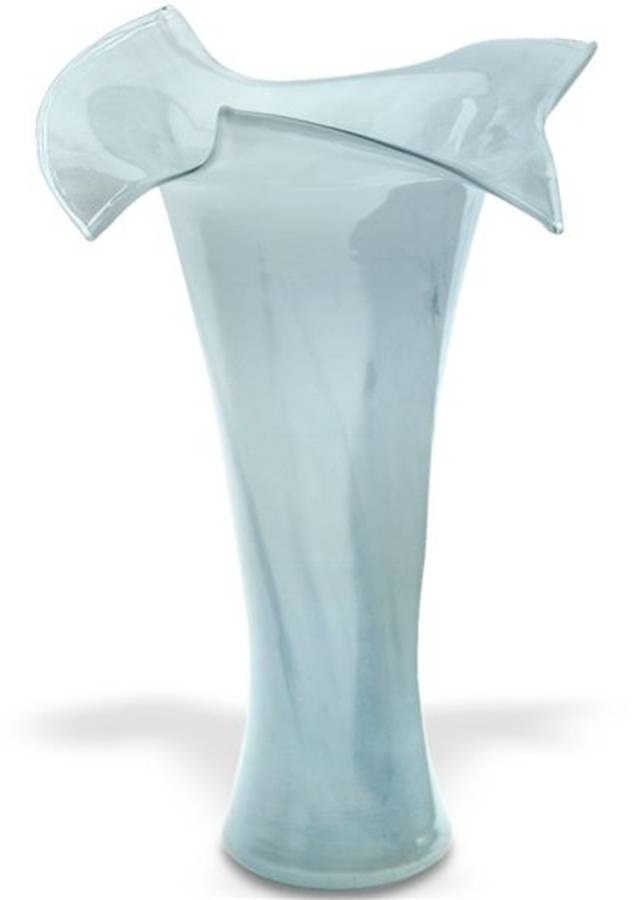 Frosted Blue 12" Flower Vase by Lenox-1