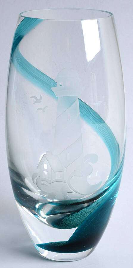 Seaside Lighthouse 8" Flower Vase by Lenox-1