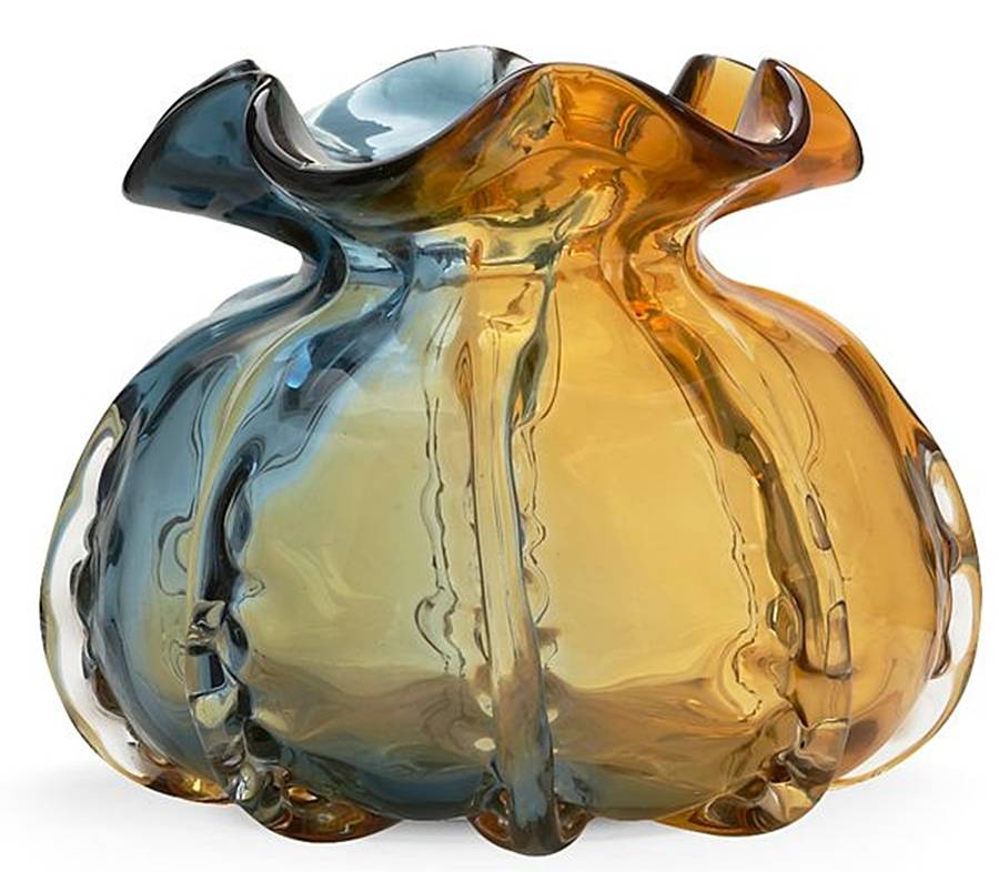 Autumn Art Glass 7" Flower Vase by Lenox-1