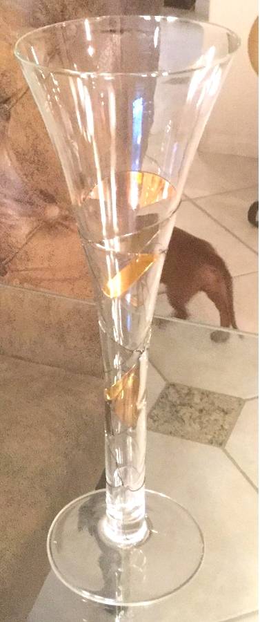 L1U3 Fluted Champagne by Luminescence Cystal-1