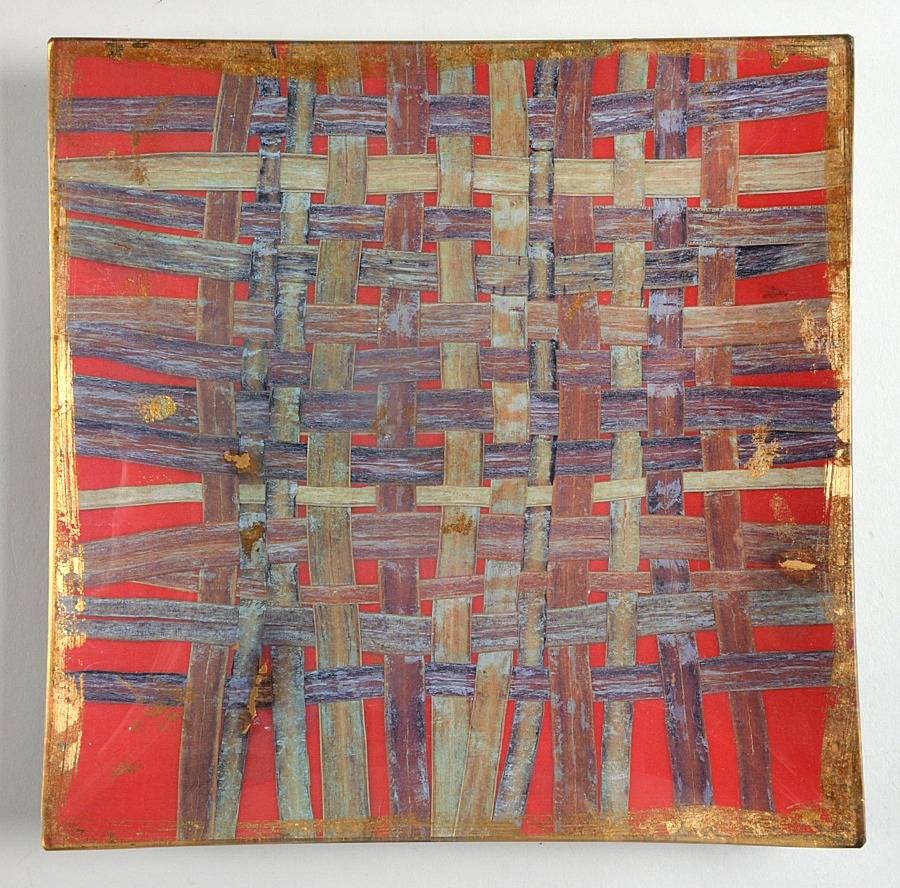 Decoupage Plates 9" Square Plate by Laurel& Shelley Wilder-1