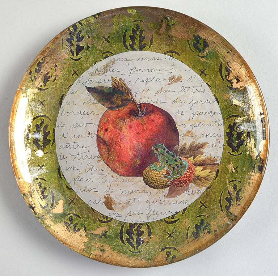 Decoupage Plates 8" Wall Plate by Laurel& Shelley Wilder-1