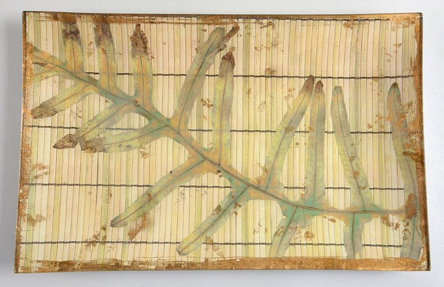 Decoupage Plates 13" Rectangular Platter by Laurel& Shelley Wilder-1