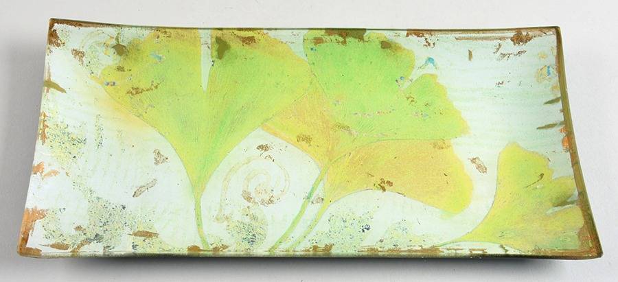 Decoupage Plates 11" Rectangular Platter by Laurel& Shelley Wilder-1