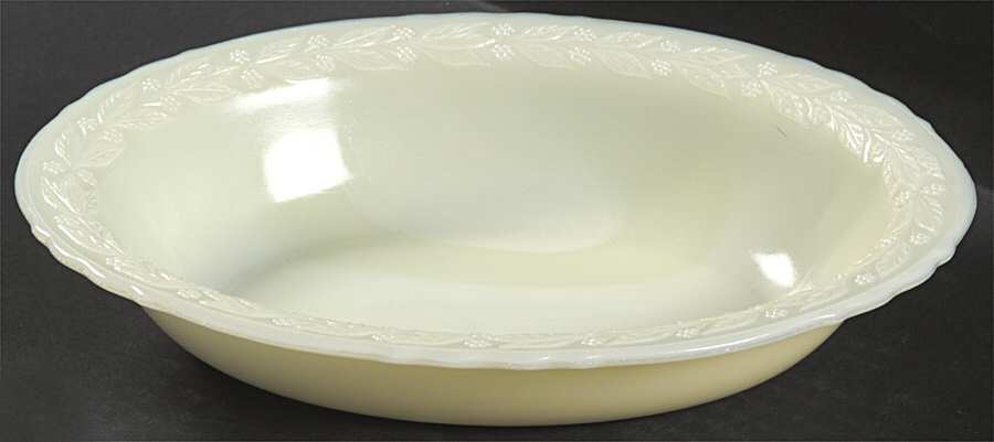 Laurel French Ivory Oval Vegetable Bowl by McKee-1