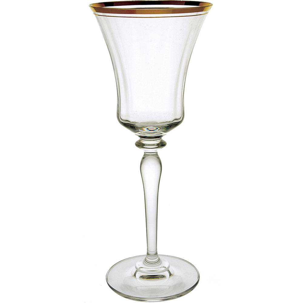 Jamestown Clear (Gold Trim) Water Goblet by Mikasa-1