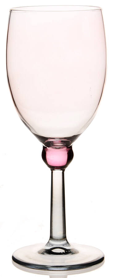Rainbow Pink Green Wine Glass by Mila Intl-1