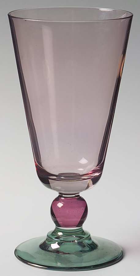 Rainbow Pink Green Footed Tumbler by Mila Intl-1