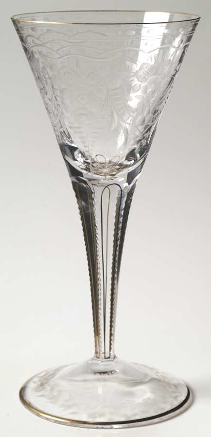 Maharani (Gold) Water Goblet by Moser-1