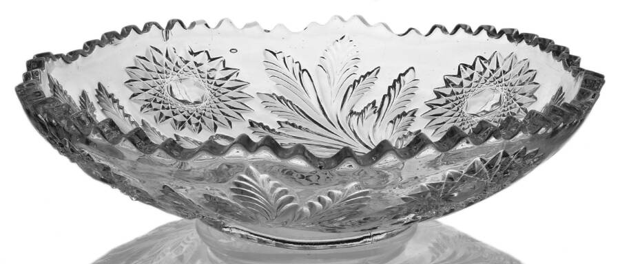 Hobstar & Feather Large Fruit Bowl by Millersburg-1