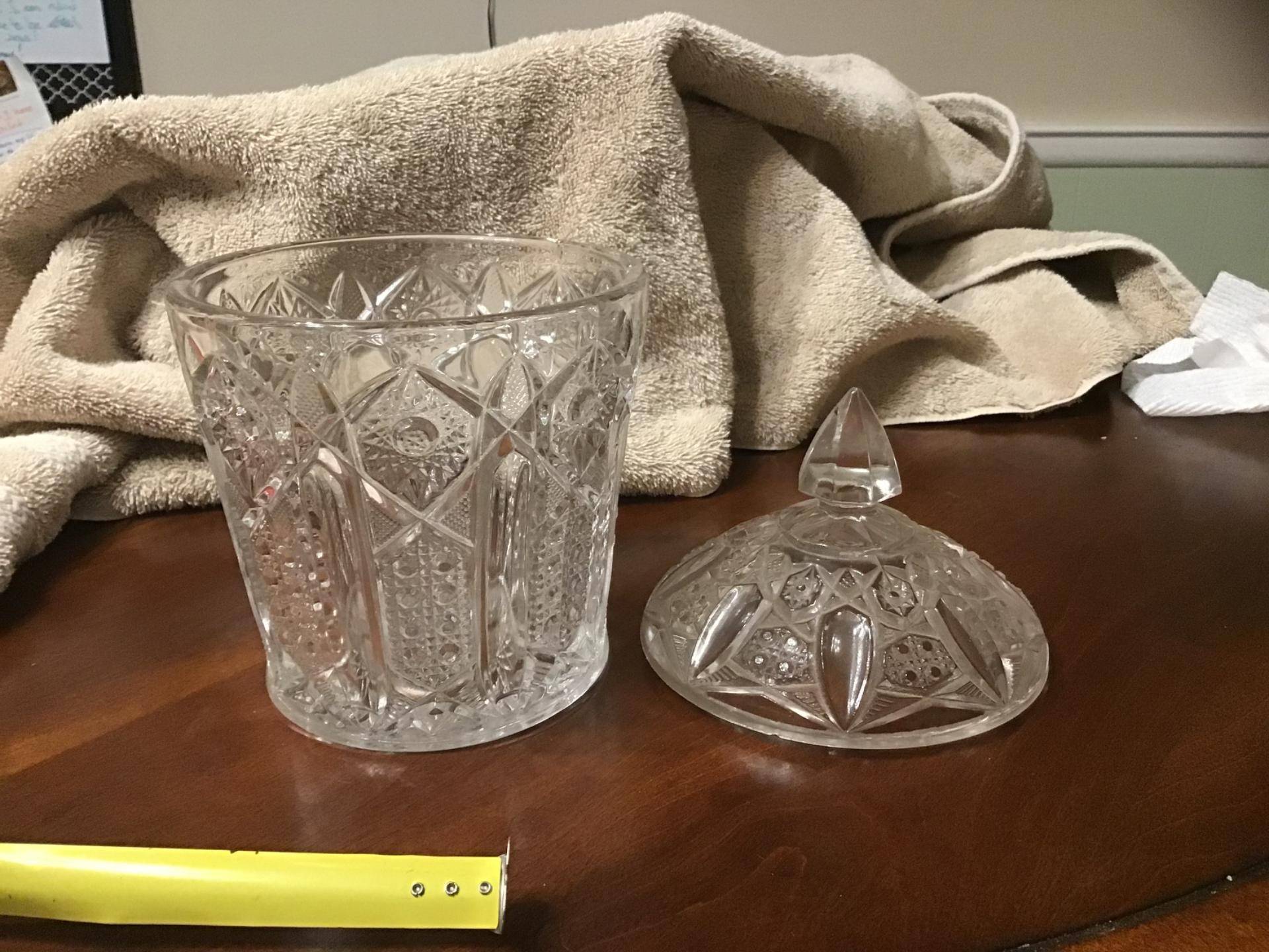 Quintec Candy Dish & Lid by McKee-1