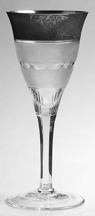 Splendid Platinum Water Goblet by Moser-1