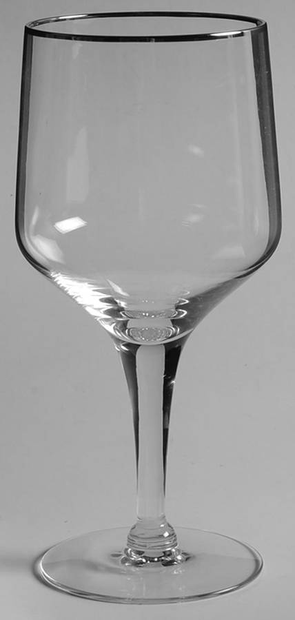 Annette Platinum Water Goblet by Medallion-1